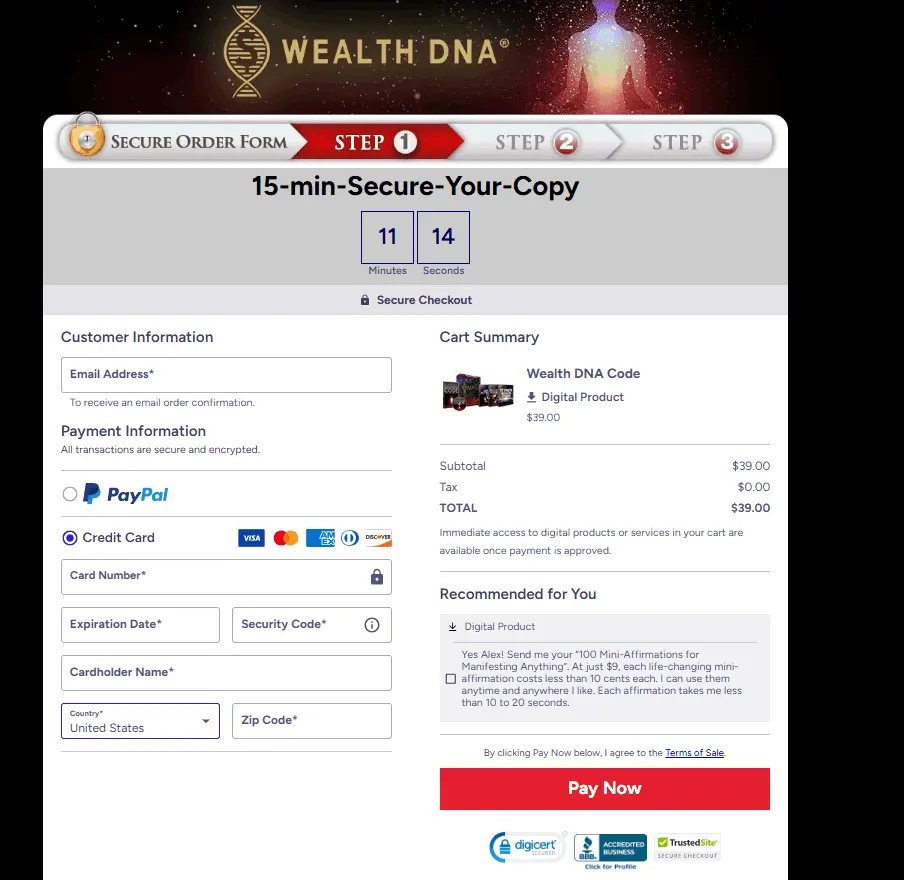 Wealth dna code